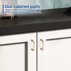 JOY DECOR Cabinet Pulls – 3 Inch Hole Center, Champagne Bronze, 20 Pack, Zinc Alloy Cabinet Handles for Drawers & Cupboard – Vintage Style Hardware for Kitchen, Bathroom, Dresser, Furniture Makeover