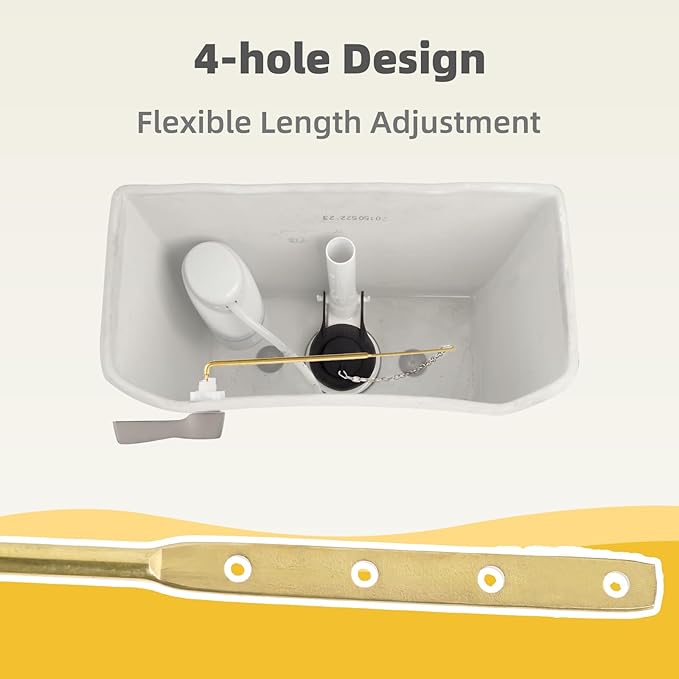 iFealClear Universal Metal Toilet Flush Handle Replacement, Front Mount Toilet Handle Replacement Compatible with Kohler, American Standard, TOTO, Mansfield, Solid Brass, Brushed Nickel