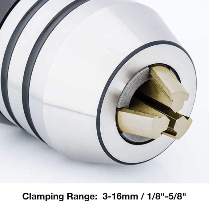 1/8"-5/8" BT40 CNC Integral EX-POWER Universal Chuck Holder, Titanium Jaws, One-piece