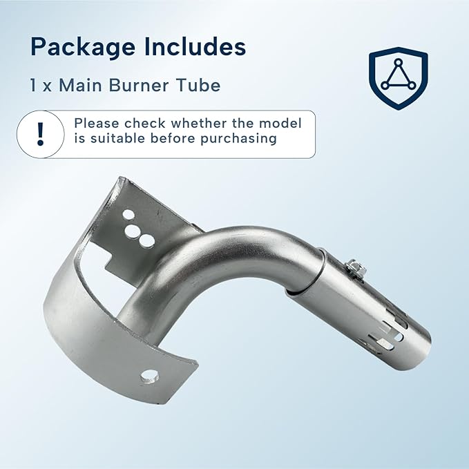 91638 Main Burner Tube Replacement Fit for Atwood/Dometic RV Water Heaters 6 Gallon LP Gas G6A-4E G6A-6E GC6AA-10E GE9-EXT More Adjustable Replace 91638 96206 92615 93221