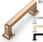 10 Pack 3 Inch Cabinet Handles - Champagne Bronze Cabinet Pulls for Kitchen and Dresser