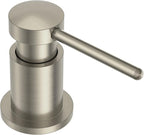 Lava Odoro Soap Dispenser for Kitchen Sink, Modern Brass Built in Countertop Pump Dispenser with 18 Oz Refillable Bottle, Kitchen Soap and Lotion Dispenser Spot-Free, Brushed Nickel, KSD-21