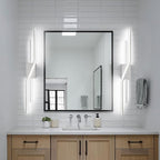 SOLFART 40 Inch Bathroom Light Fixtures Vanity Lights Over Mirror Brushed Nickel LED Light Fixtures Vanity Lights for Bathroom DIM