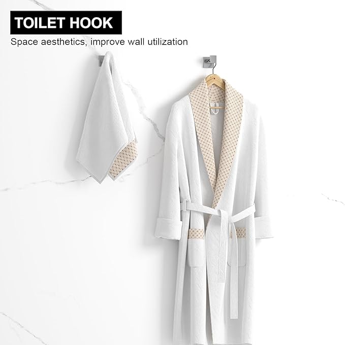 10-Pieces Brushed Nickel Bathroom Accessories Set, 23.6 Inch Bath Towel Bar Set, Stainless Steel Bathroom Hardware Set, Towel Racks for Bathroom Wall Mounted.