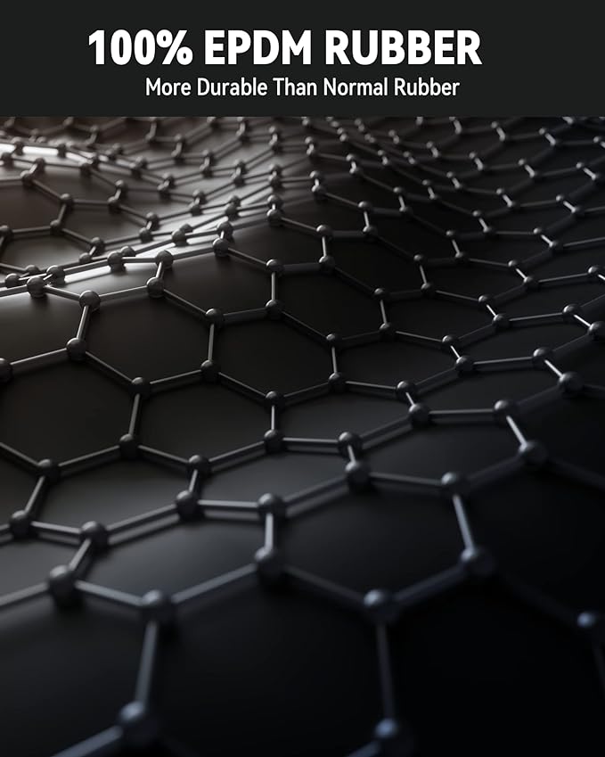 15'' Rubber Bungee Cords Heavy Duty Outdoor with 27" Max Stretch & Over 176 lbs Load, 100% EPDM Black Bungee Straps with Crimped S Hooks for Cargo, Tarps, Truck, Motorcycle, Weatherproof (30 Pack)