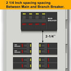 Generator Interlock Kit Compatible with GE General Electeric Vertical Main 150 and 200 Amp Panels,for Siemens 200 Amp Panel Interlock Kit,2 1/4 Inch Spacing spacing Between Main and Branch Breake