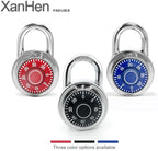 Combination Padlocks with Metal Body, Indoor Use for Gym Lockers & School Locker, ‌Black, 24-Pack