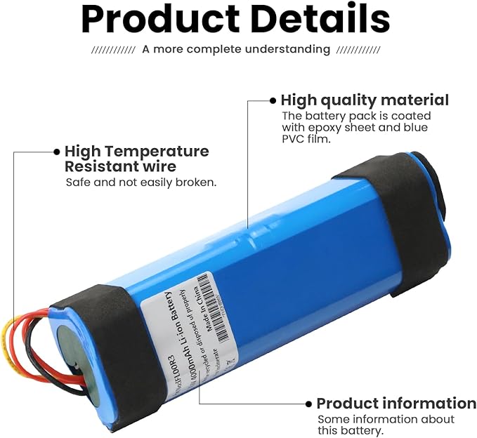 ANTIEE 4000 mAh Vacuum Cleaner Battery for Tineco iFloor 3, Floor One S3, Floor One S3, Breeze Cordless Wet Dry Aspirapolvere Robots 21.6 V