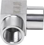 90 Degree Street Elbow - 1/8" NPT Female to 1/8" NPT Female Stainless Steel 304 Heavy Duty Forged Square Barstock Street Elbow Adapter Pipe Fitting (pack of 5)