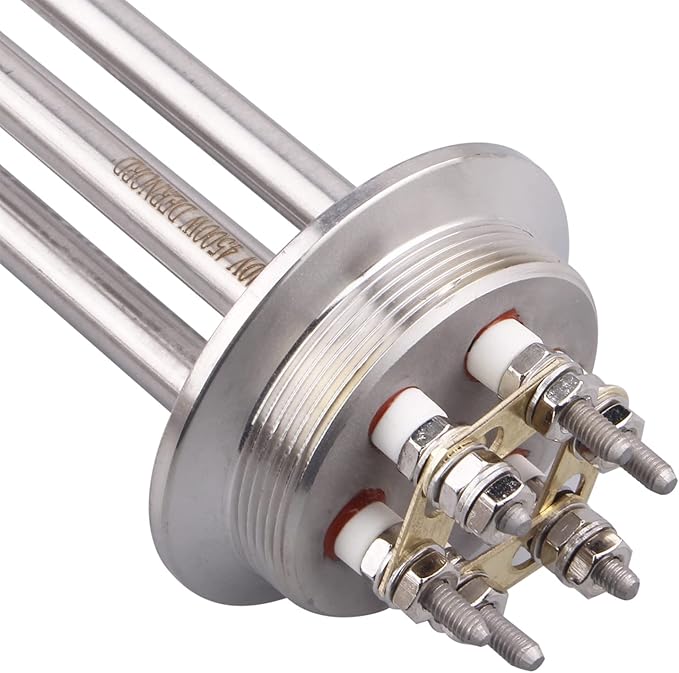DERNORD 2 Inch Tri-Clamp 240V Water Heating Element Immersion U Type Electrical Brewing Boiler Heater (240V 4500W)