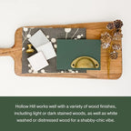 Country Chic All-in-One Chalk Paint for Furniture, Cabinets, Home Decor, Eco-Friendly, Matte Finish, Built-In Primer & Top Coat for Wood, Metal - Hollow Hill (Dark Green) - 4 oz (118 ml)