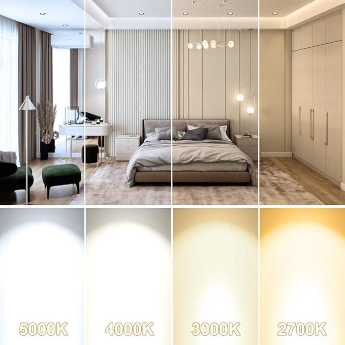 2 Inch LED Downlight, Recessed Lighting Dimmable Ceiling Light, 3W, 4000K Natural White, CRI80 with LED Driver(35W Halogen Equivalent), Black 20 Pack