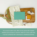 Country Chic All-in-One Chalk Paint for Furniture, Cabinets, Home Decor, Eco-Friendly, Matte Finish, Built-In Primer & Top Coat for Wood, Metal - Bliss (Teal) - Quart 32 oz (950 ml)