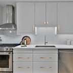 COTYKILEY 6 Pack 7 Inch(177mm) Champagne Copper Cabinet Handles Gold Kitchen Cabinet Pulls Cabinet Door Handles Kitchen Cabinet Hardware Cupboard Drawer Pulls Dresser Handles