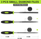 Yougfin 19 pcs File Set, Includes 5 pcs Large Steel Files, 12 pcs Jewelers File Set and Wire Brushes Ideal Hand File Tools for Woodwork, Metal, Model Applications