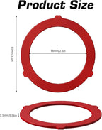 Triple-Lip Design Flush Valve Seal for Kohler, 3 Pcs Upgraded Silicone Material Canister Toilet Tank Parts Gasket Replacement for GP1059291, for Easy Install and Uninstall