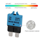 Car 10A Fuse Circuit Breaker Manual Reset ATO/ATC Low Profile E39- UL Certified Blade Breakers Fuses Resettable 10 Amp 12V-32V DC for Automotive RV Trucks Boat Solar - 3 Pack