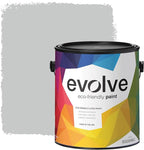EVOLVE Paint & Primer: Environment-friendly, Low Sheen with One-coat Coverage for Interior & Exterior surfaces (Silver Gray, 1-Gallon)