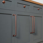 Goo-Ki 6 Pack Antique Copper Cabinet Handles Drawer Pull, 12.6"(320mm) c-c Solid Vintage Red Bronze Bar Pulls Kitchen Hardware for Appliance Dresser Wardrobe Cupboard, 9338AC-320