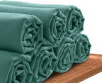 Avalon Towels Surgical Huck Towels (Pack of 12) Size 17x26 Inches, 100% Cotton Cleaning Cloths, Multi-Purpose, Perfect for Hospitals and Home (Green)