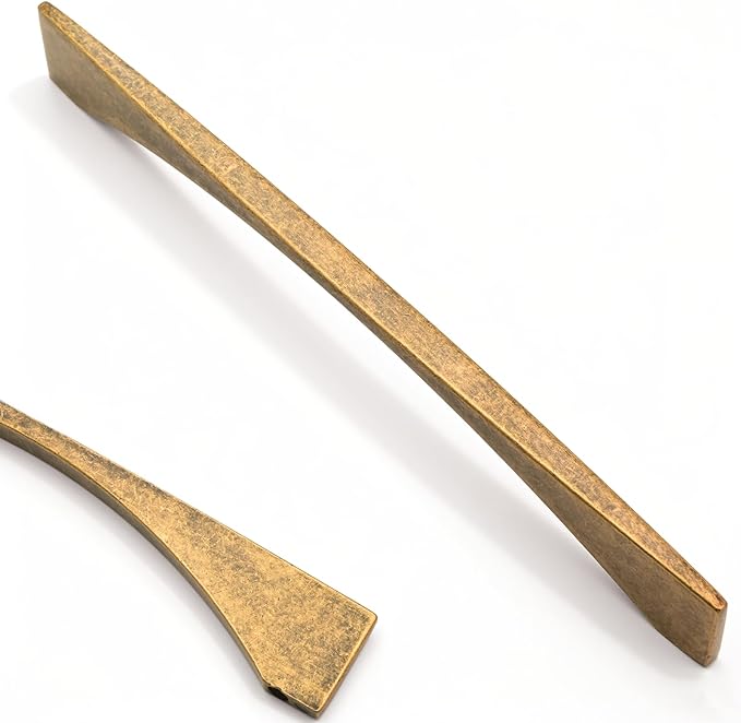 Asidrama 10 Pack 10 Inch(254mm) Antique Brass Kitchen Cabinet Handles, Cabinet Pulls Kitchen Cabinet Hardware for Cupboard Drawer Pulls