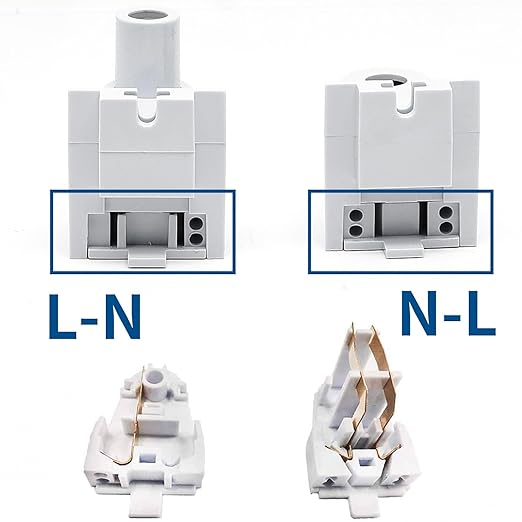 Surf turtle 2 Pair Tombstone Single Pin FA8 Base Holder Socket Connector with T8 T10 T12，for 8ft Light Emitting Diode Fluorescent Tube Light