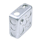 20 Pack 4" Square Electrical Box, 1-1/2'' Deep Metal Electrical Junction Box, 21.0 Cu. in. Capacity, Galvanized