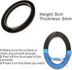 Diggoo 10 Pack Mailbox Numbers 0-9, 2 Inch High, Door Address Numbers Stickers for Apartment, House, Room, Office, Cars, Trucks, Black Plating Process Number Sign