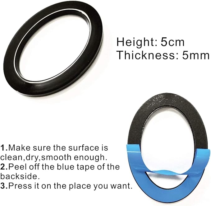 Diggoo 10 Pack Mailbox Numbers 0-9, 2 Inch High, Door Address Numbers Stickers for Apartment, House, Room, Office, Cars, Trucks, Black Plating Process Number Sign