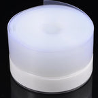 Silicone Seal Weather Stripping Tape 16.5 Feet Strip Bottom Draft Insulation Stopper Tape Weatherproof Soundproof for Door or Window Bathroom Shower Glass Gaps（45mm*5m）