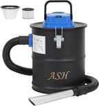 Ash Vacuum Cleaner -3.2 Gallon Fireplace Ash Vac with 800w Powerful Hose Non-Woven Dust Separator | Dry Stove Vacuum for Fireplaces Pellet Grill Wood Stove Fire Pits Blue