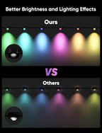 Permanent Outdoor Lights 100ft,RGBW Eaves Light with 72 LED Lights,111+ Scenes Modes Outdoor Lighting, Waterproof Permanent Light for Daily Holiday Halloween Decorations, Compatible with Alexa,Black