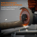 Cut Off Wheels 4 1/2 Inch with 7/8" Arbor, Angle Grinder Cutting Disc, Diamond Cutting Wheel with 5000+ Cuts on INOX, Rebar, Angle Iron and Steel