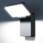 ledmo Modern LED Wall Light, 40W 3000LM 5000K Outdoor Wallpack with 360° Rotate and 180° Fold Head Sconce Exterior Flood Lights Switch Control IP65 Waterproof for Safety Wall Mount Lighting