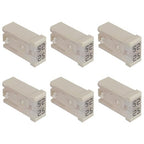 25A 32V Mini Slotted Automotive MCASE Shaped Cartridge Fuse Kit(Pack of 6pcs,25A)