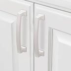 COTYKILEY 10 Pack 3.75 Inch(96mm) Brushed Satin Nickel Cabinet Handles Kitchen Cabinet Pulls Cabinet Door Handles Kitchen Cabinet Hardware