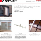 ClosetMaid SuiteSymphony Closet Organizer with Shelves and 2 Drawers, 16-Inch-Natural Gray