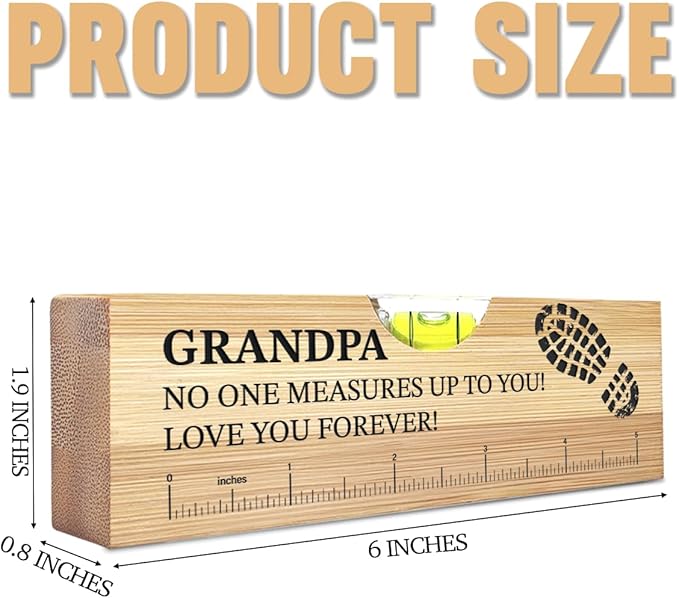 Christmas Gifts for Grandpa from Granddaughter and Grandson Wife Spirit Level Bottle Opener Valentines Birthday Thank You Gifts Ideas for Daddy New Dad Grandpa Papa