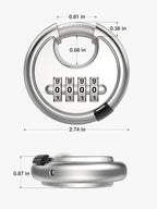 Puroma Combination Lock, Stainless Steel Disc Padlock with Hardened Steel Shackle, Keyless Heavy Duty Combo Lock for Outdoor Sheds Fence, Gate Hasps, Storage Unit, School Gym Locker (2 Pack, ‎Silver)