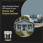 EVOLVE Signature Paint & Primer: Luxury Paint & Primer for Indoor & Outdoor Surfaces, Minimal Odor, Satin Sheen (Chalk Blue, 5 Gallon)