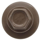 #14 Metal ROOFING SCREWS (250) Screws x 1-1/2" LIGHT BROWN Hex Head Sheet Metal Roof Screw. Self starting/tapping metal to woodsheet metal siding screws - EPDM washer. for corrugated roofing