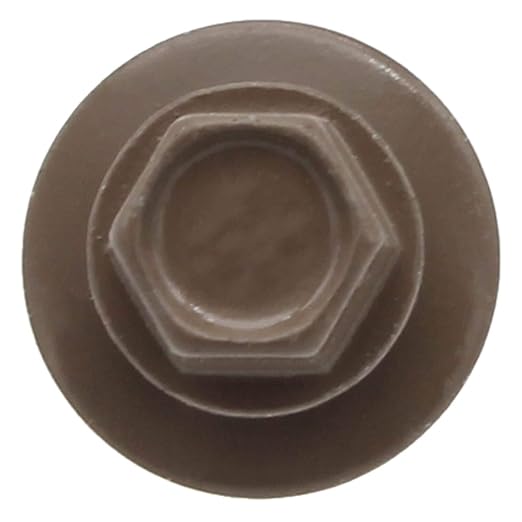 #14 Metal ROOFING SCREWS (250) Screws x 1-1/2" LIGHT BROWN Hex Head Sheet Metal Roof Screw. Self starting/tapping metal to woodsheet metal siding screws - EPDM washer. for corrugated roofing