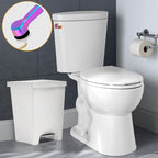 Hibbent Universal Metal Side Mount Toilet Handle Replacement Kit, Brass Toilet Flush Tank Lever with Stainless Steel Flapper Chains for Most Toilets, Rainbow