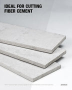 CRALY 10 Inch 6 Teeth Hardie Fiber Cement Circular Saw Blade, 5/8 Inch Arbor, Polycrystalline Diamond Tipped (PCD), Thin Kerf, Black Ice Coating, for Laminate Flooring(C1006FC)