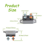 30A 12V-24V Automatic Reset Circuit Breaker with Cover Stud Bolt for Battery Chargers Trucks Car Engines and More(2pcs)