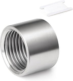 TAISHER 1PCS 304 Stainless Steel Cast Pipe Fitting, Coupling, 2-1/2" x 2-1/2" NPT Female Threaded