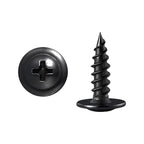 (300 pcs) Wensilon #10×5/8" Black Phillips Truss Head Wood Screws Quick Metal Self Tapping