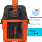 BLACK+DECKER Shop Vacuum Wet and Dry, 3 Gallon 3.0 Peak HP, 3-in-1 Portable Corded Shop Vac with Accessories, Vacuum Cleaner for Home, Pet and Car(BDXV18910P-3)