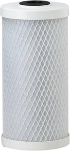 Pentair Pentek CBC-BB Big Blue Carbon Water Filter, Whole House Heavy Duty Carbon Block Replacement Cartridge with Bonded Powdered Activated Carbon (PAC) Filter, 10" x 4.5", 0.5 Micron, White