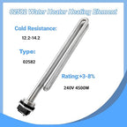 Upgraded 02582 4500W 240V Foldback Heating Elements Screw-in Low Watt Density ，Compatible with AO Smith、GE、Kenmore、Maytag、Whirlpool，Replace AP3695897 1084673 AH951994 EA951994 PS951994